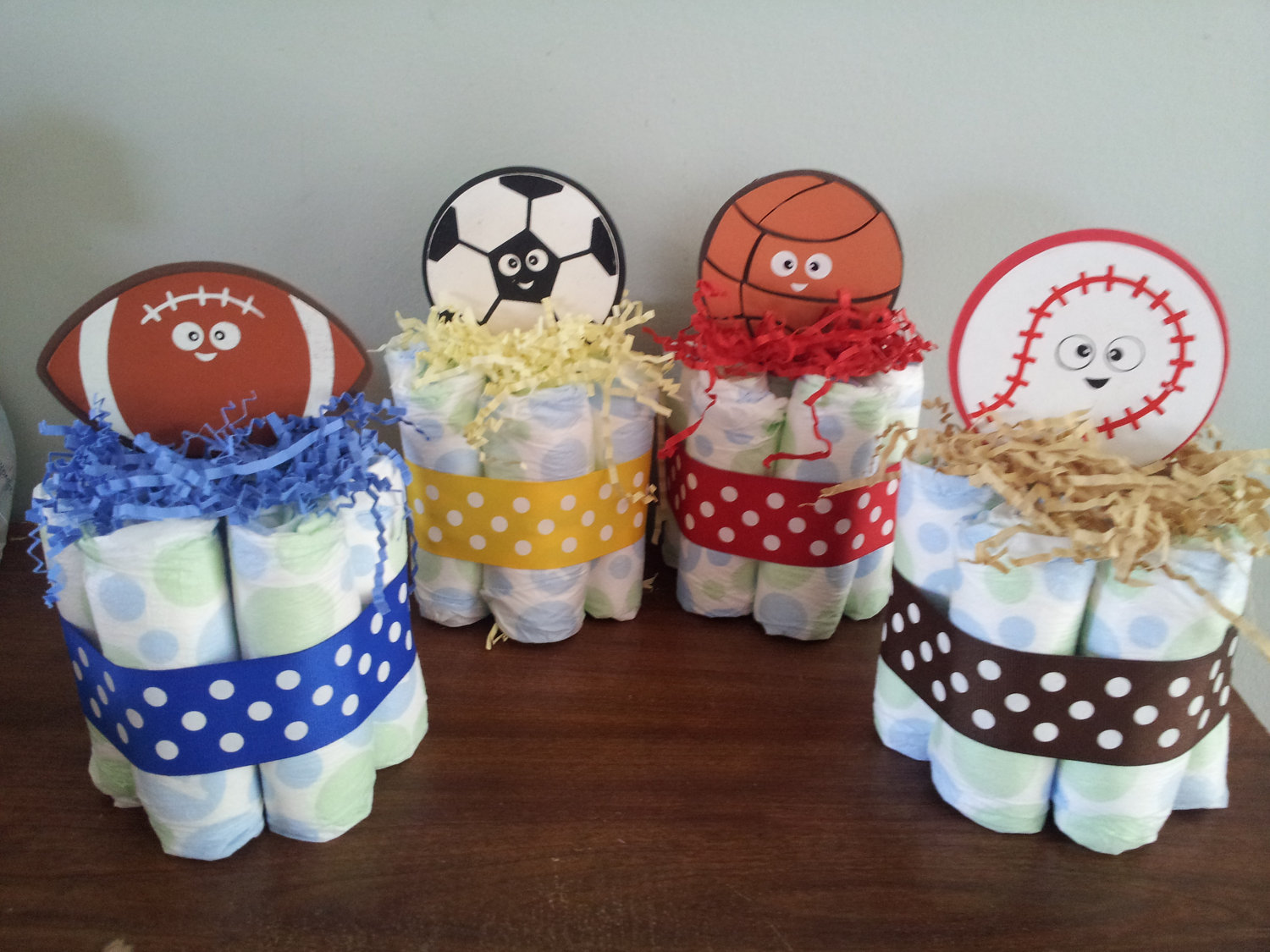 Sports Theme Baby Shower Centerpiece Ideas