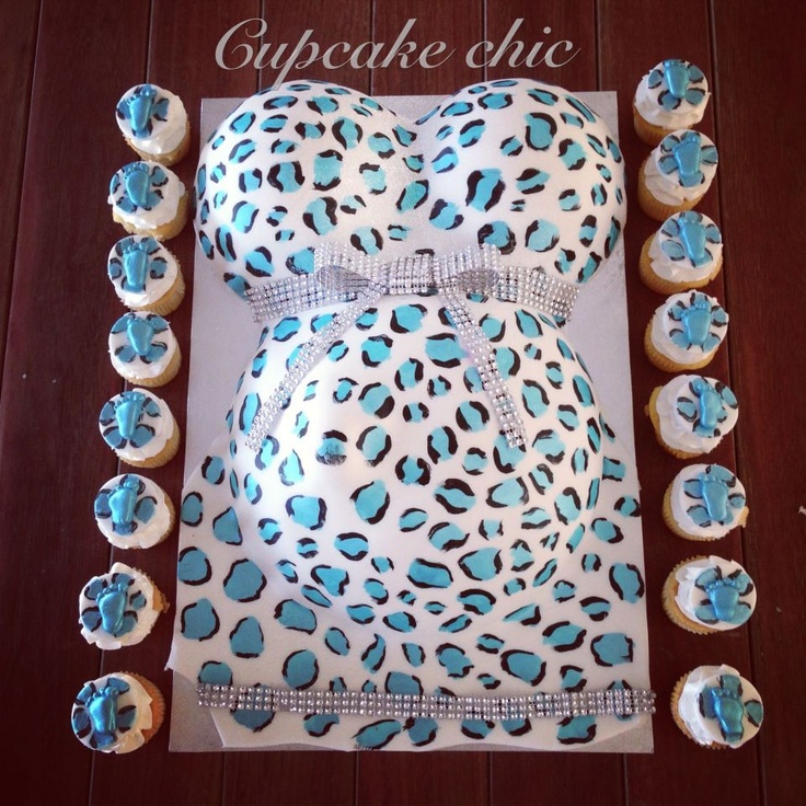 Blue Leopard Print Cake Blue Leopard Print Cake
