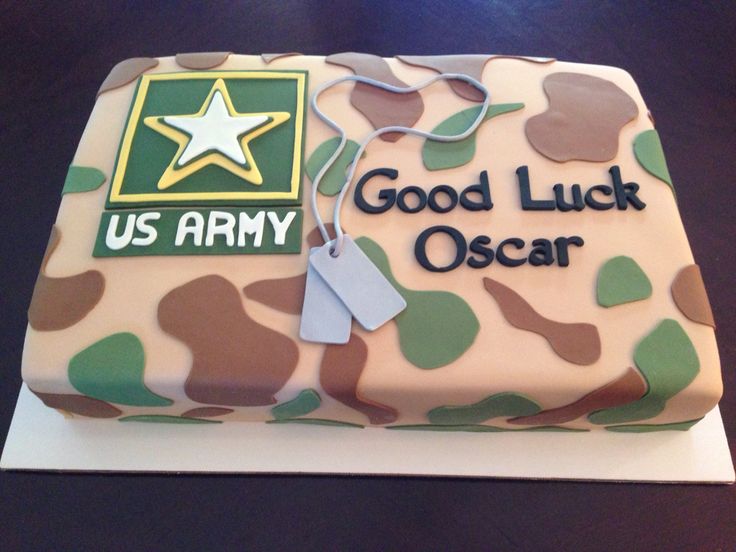 Good Luck Army Cake