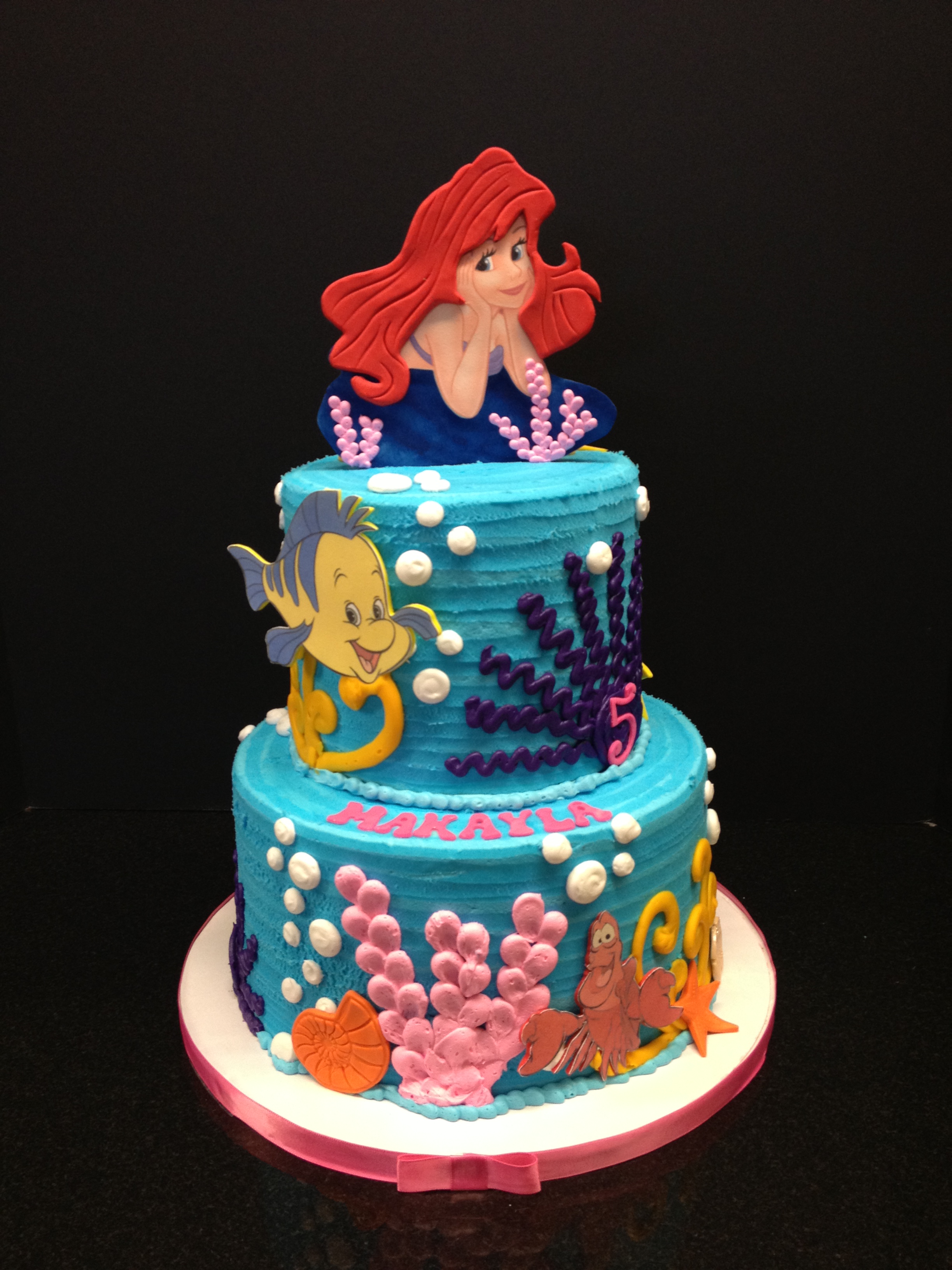 Little Mermaid Birthday Cake Little Mermaid Birthday Cake