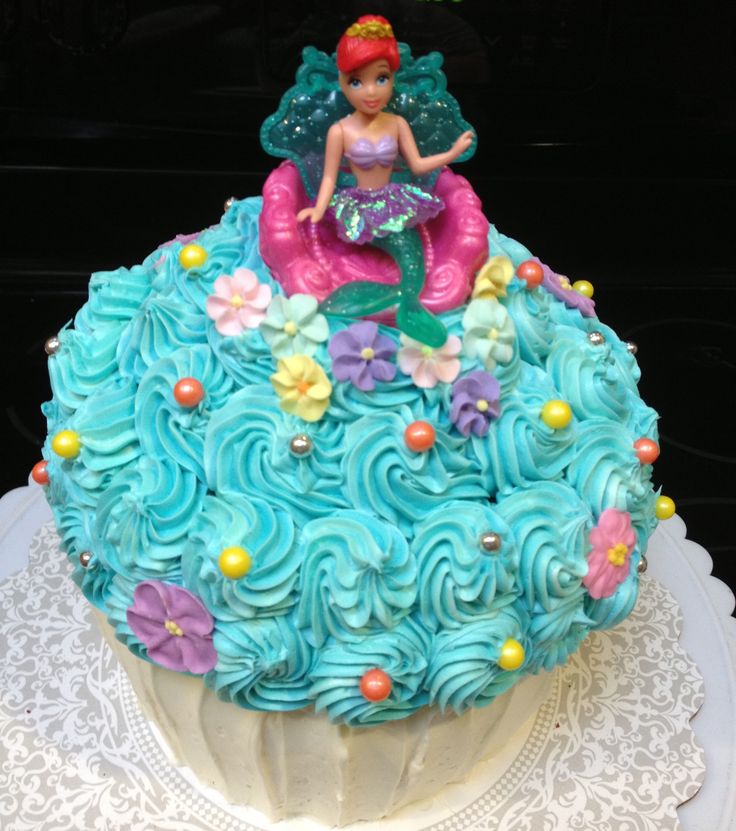 Little Mermaid Cupcake Cake Little Mermaid Cupcake Cake