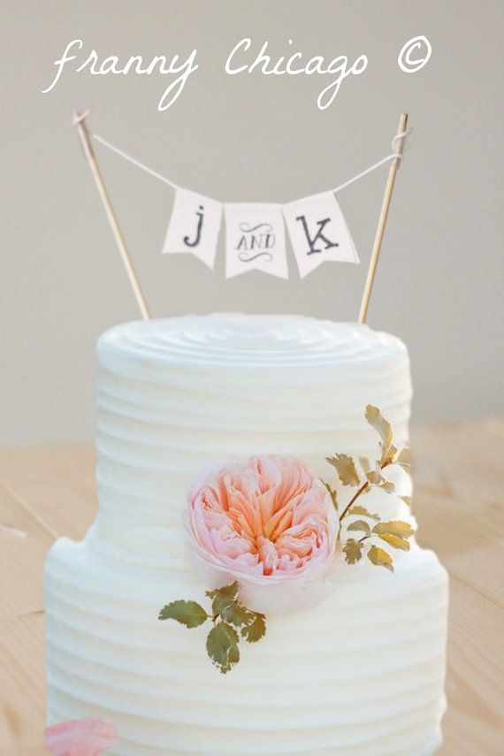 Simple Wedding Cake Topper