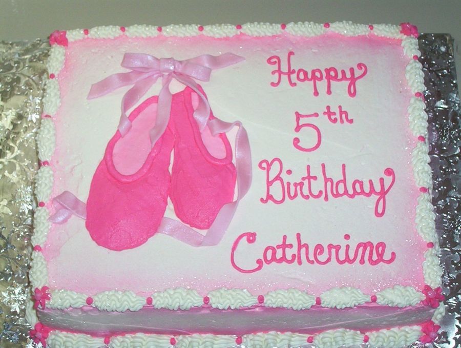 Ballerina Birthday Sheet Cake Ballerina Birthday Sheet Cake