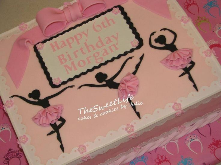 Ballerina Birthday Sheet Cake Ballerina Birthday Sheet Cake