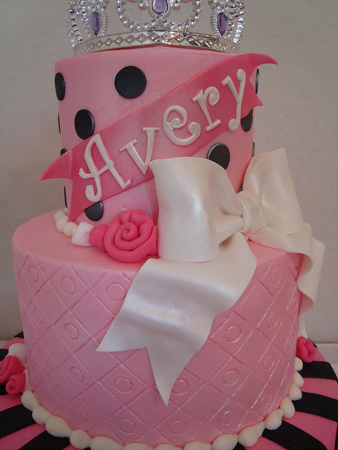 Black and Pink Princess Cake Black and Pink Princess Cake