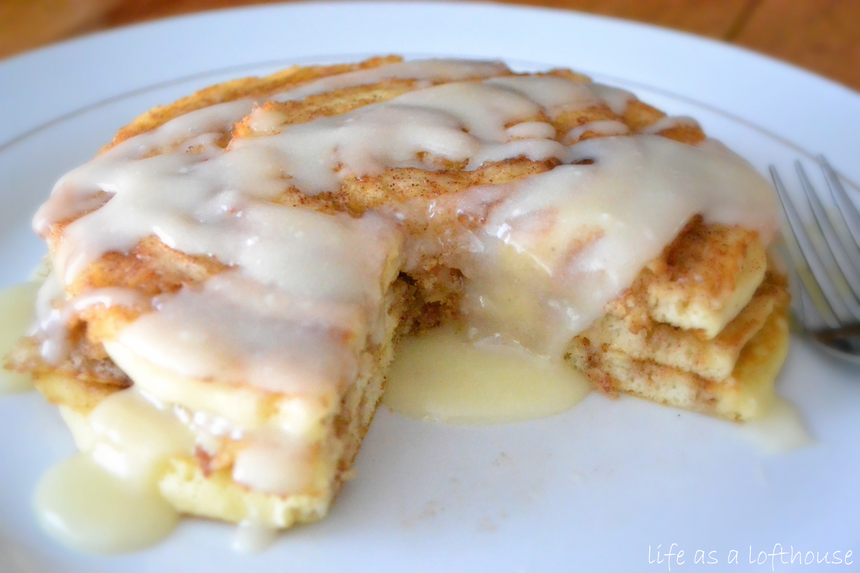 Cinnamon Roll Pancakes Cinnamon Roll Pancakes