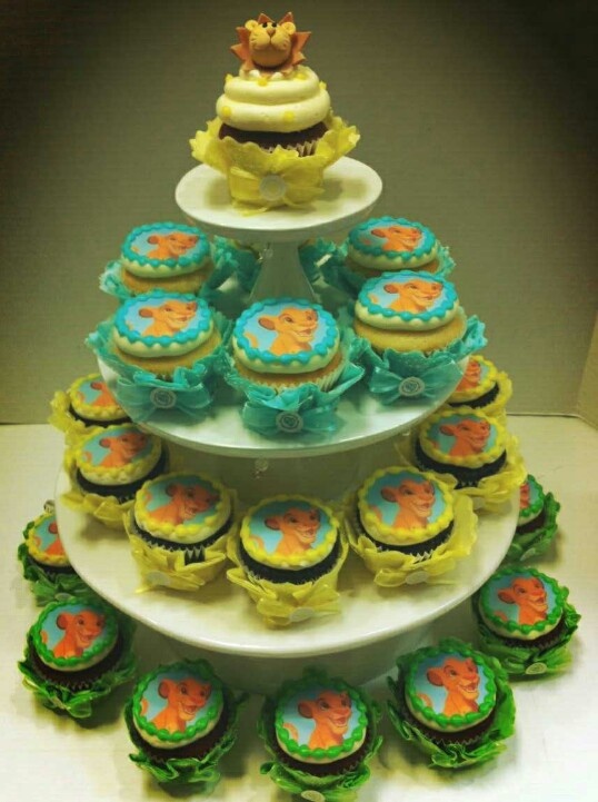 13 Nala Baby Shower Cupcakes Photo Lion King Baby Shower