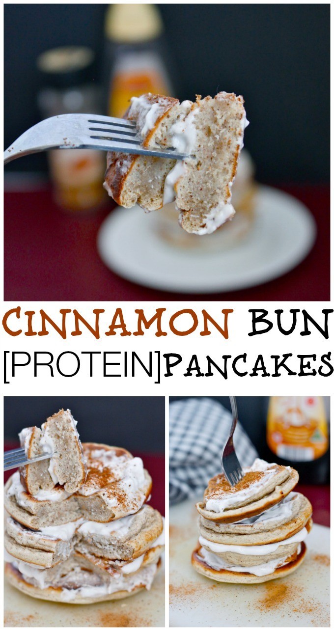 Protein Cinnamon Roll Pancakes Protein Cinnamon Roll Pancakes
