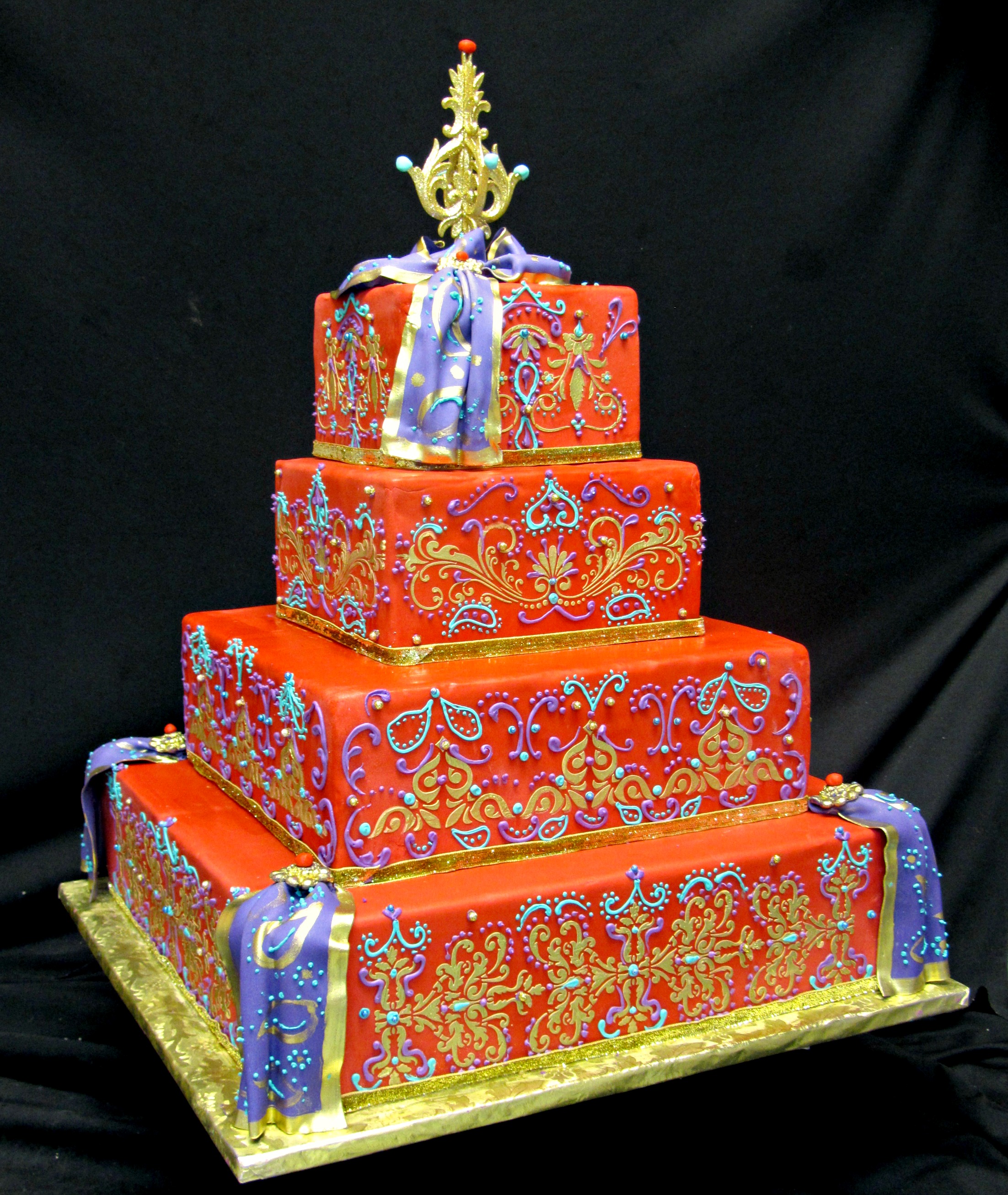 11 Wedding Cakes From India Photo Indian Wedding Cake Indian