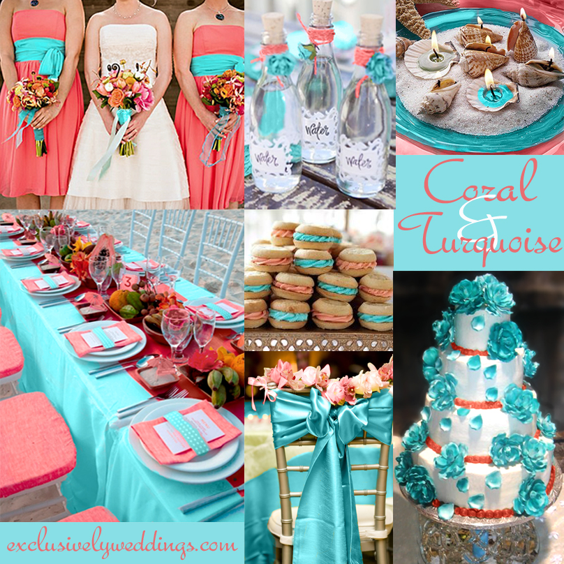 12 Sand Dollar Aqua And Coral Wedding Cakes Photo Coral And Teal