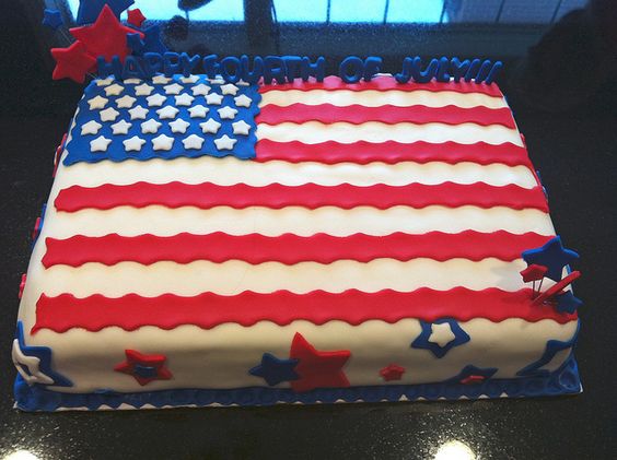 4th of July Fondant Cakes Sheet 4th of July Fondant Cakes Sheet