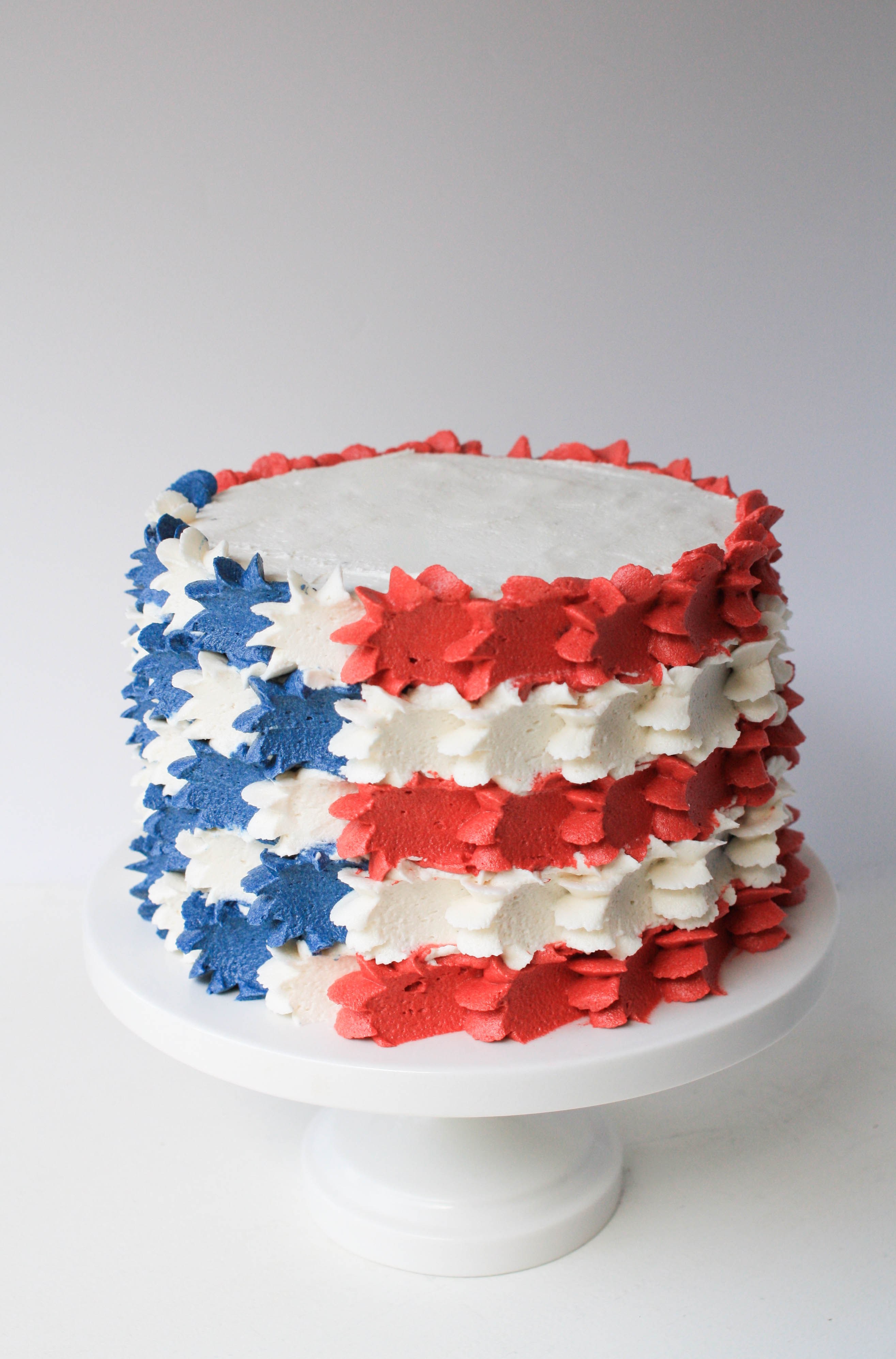 4th of July Stars and Stripes Cake 4th of July Stars and Stripes Cake