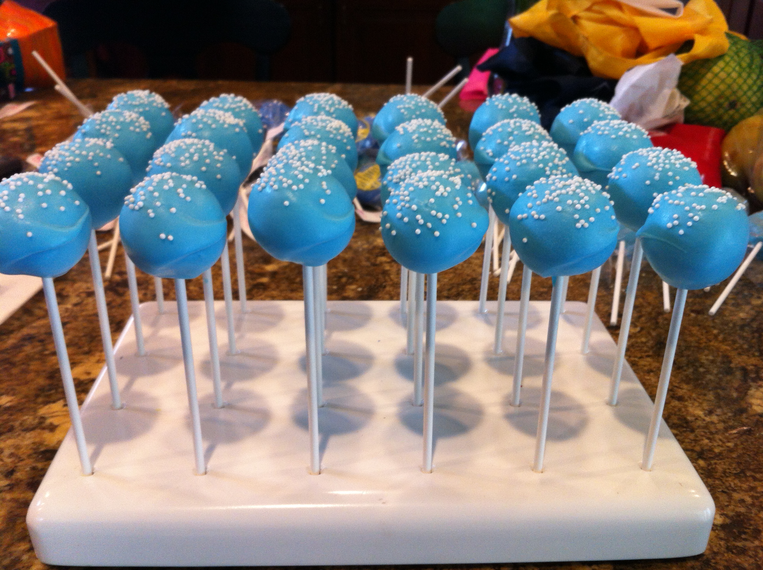 Baby Boy Shower Cake Pops.