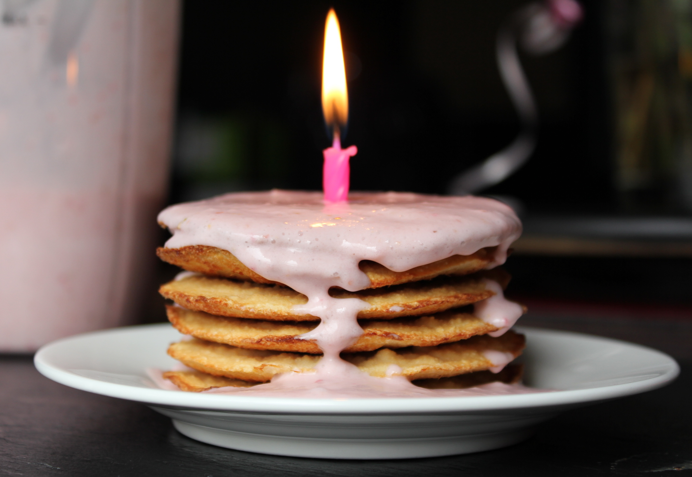Happy Birthday Pancake Candle Happy Birthday Pancake Candle