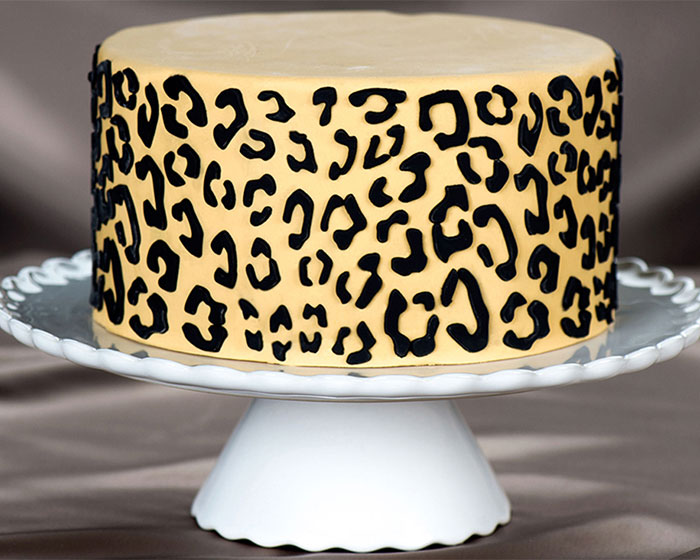 Leopard Print Cake Stencil Leopard Print Cake Stencil