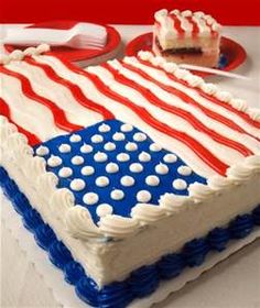 Patriotic 4th of July Cake Patriotic 4th of July Cake