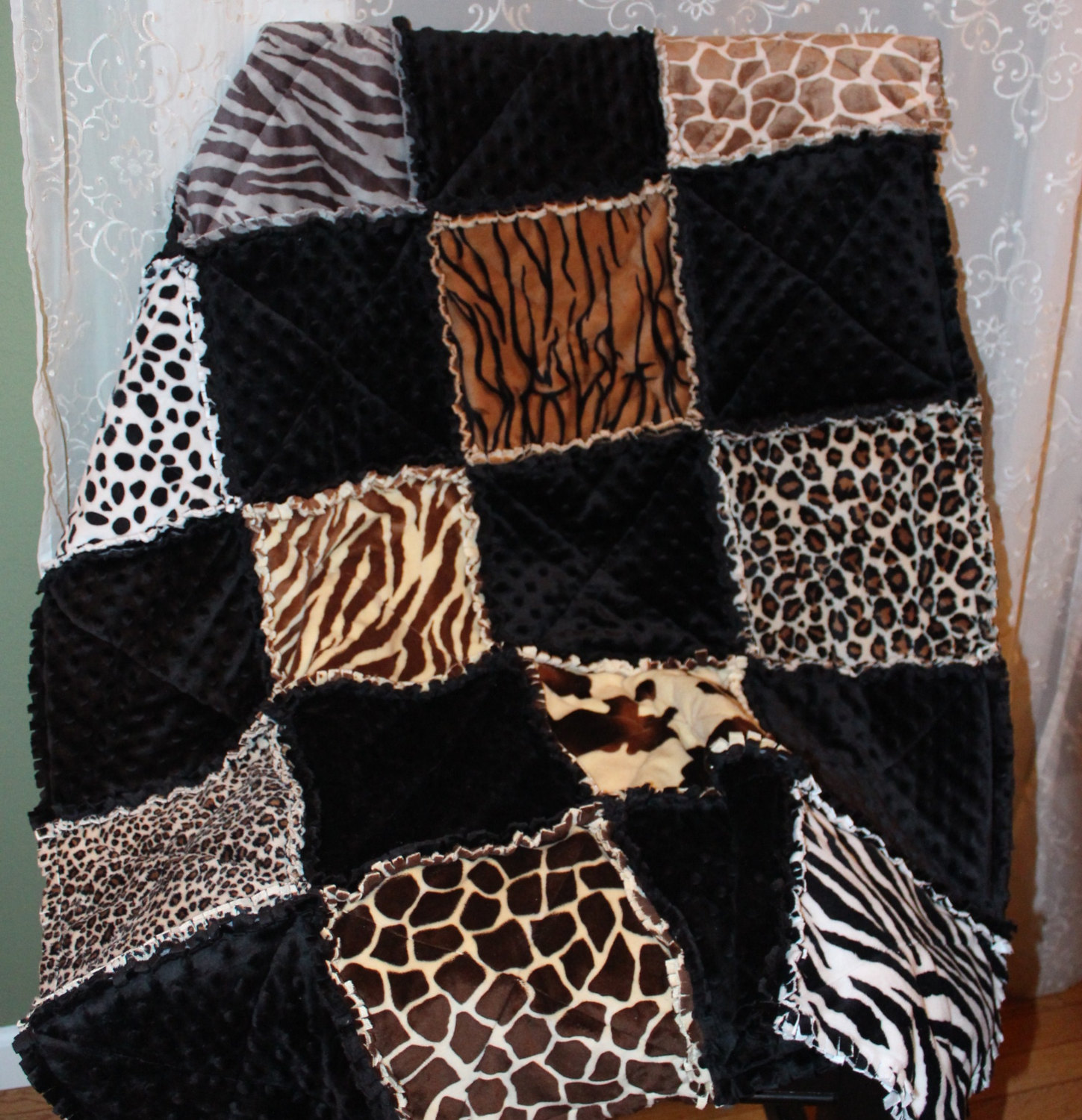 Rag Quilt Animal Prints Rag Quilt Animal Prints