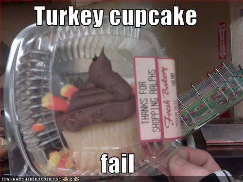 Thanksgiving Turkey Cupcake Fails