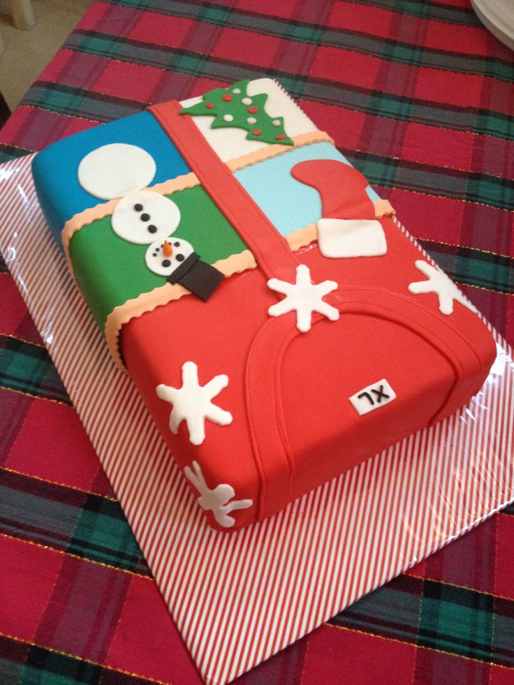 Ugly Christmas Sweater Party Cake Ugly Christmas Sweater Party Cake