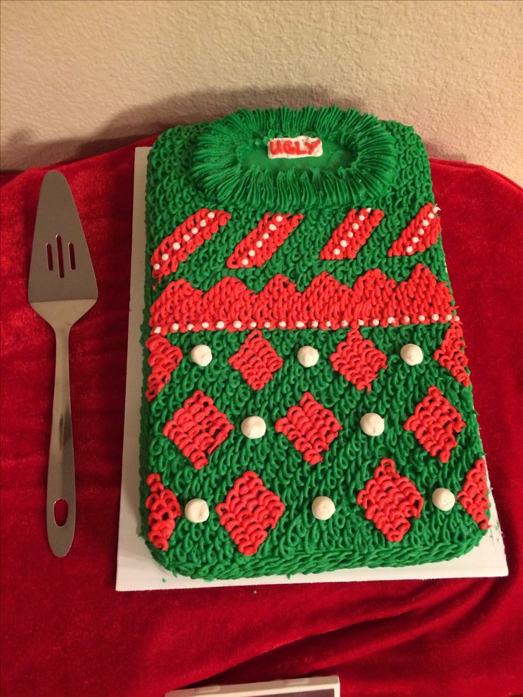 Ugly Sweater Cake Ugly Sweater Cake