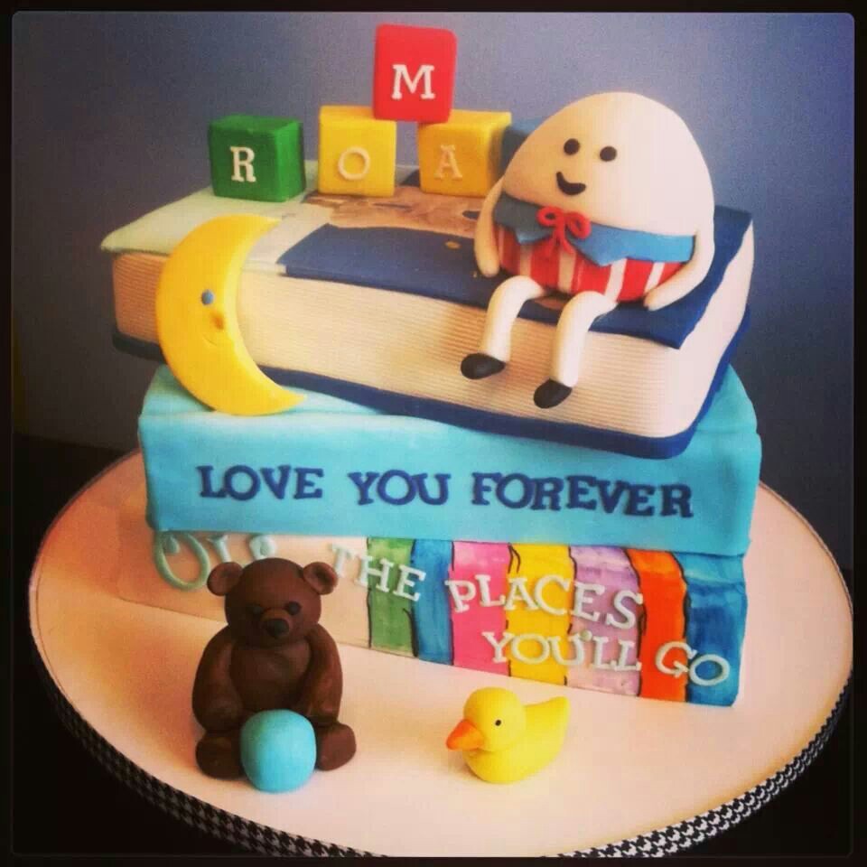 Baby Shower Book Cake