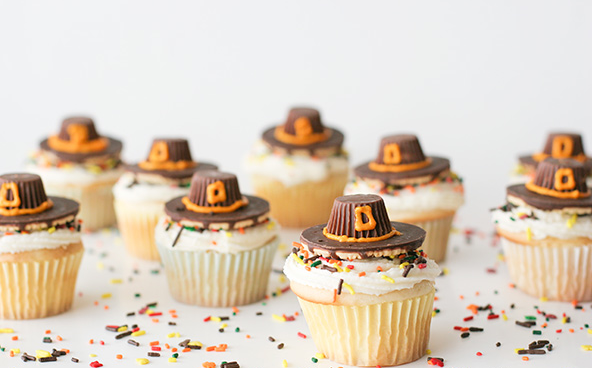 Simple Thanksgiving Cupcakes