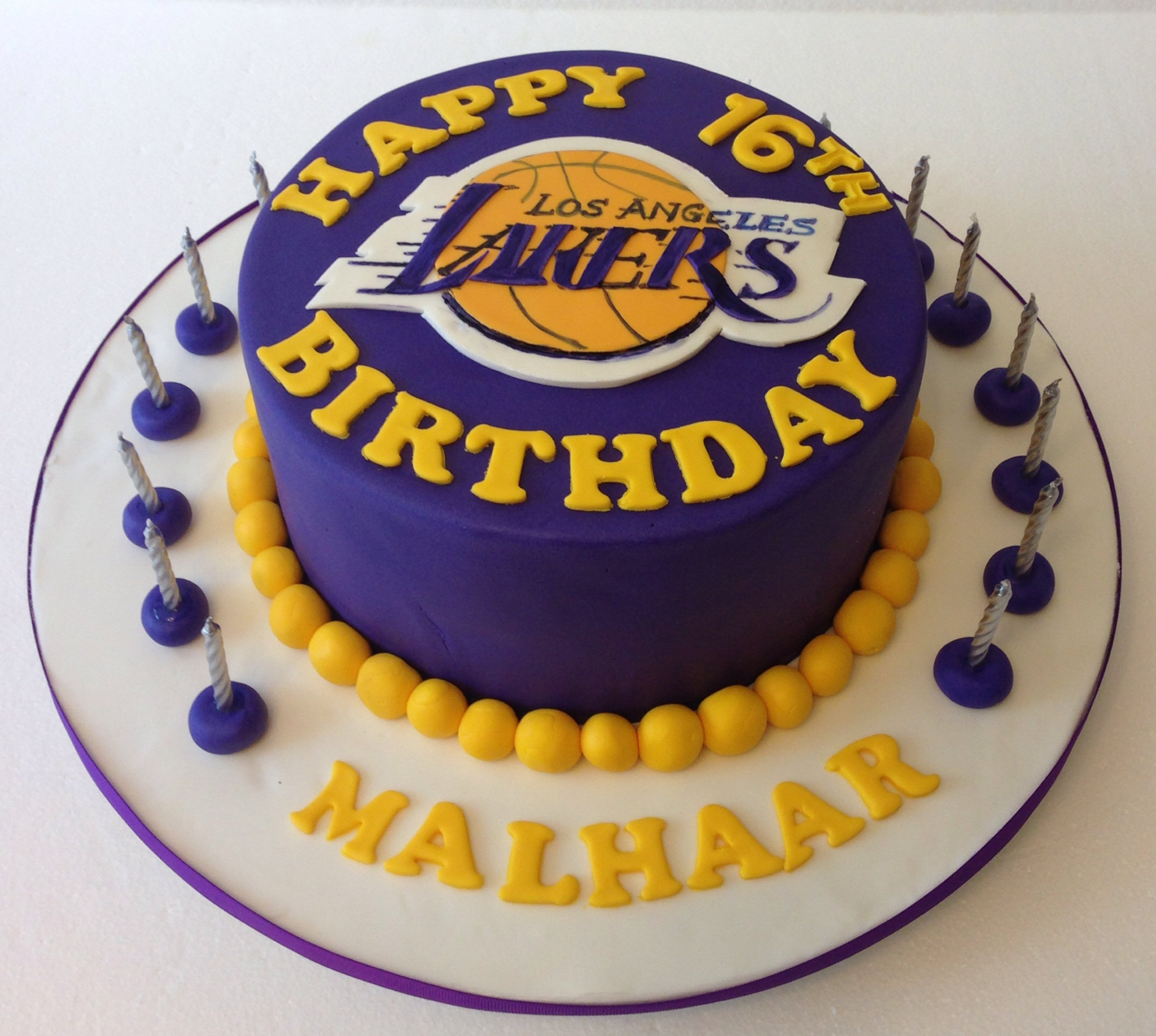 7 Los Angeles Lakers Theme Cakes Photo Lakers Birthday.