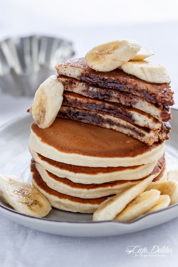 Nutella Stuffed Pancakes Nutella Stuffed Pancakes