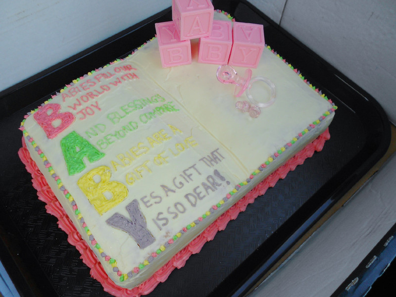 Open Book Cake Baby Shower Open Book Cake Baby Shower