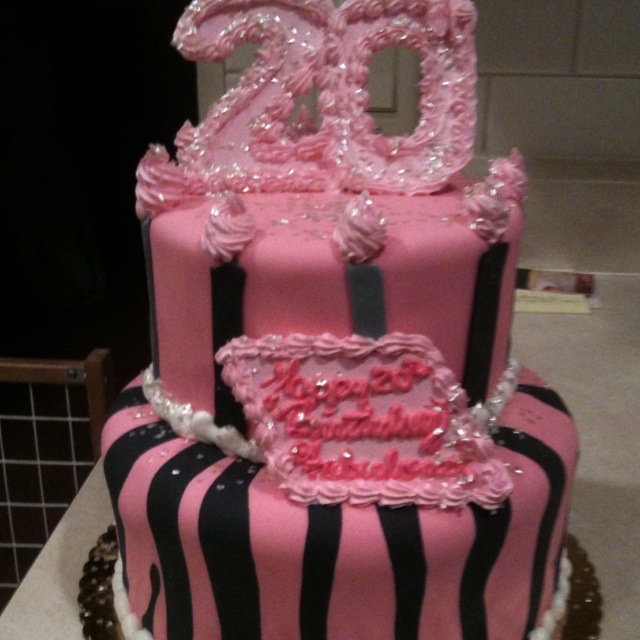 20th Birthday Cake 20th Birthday Cake