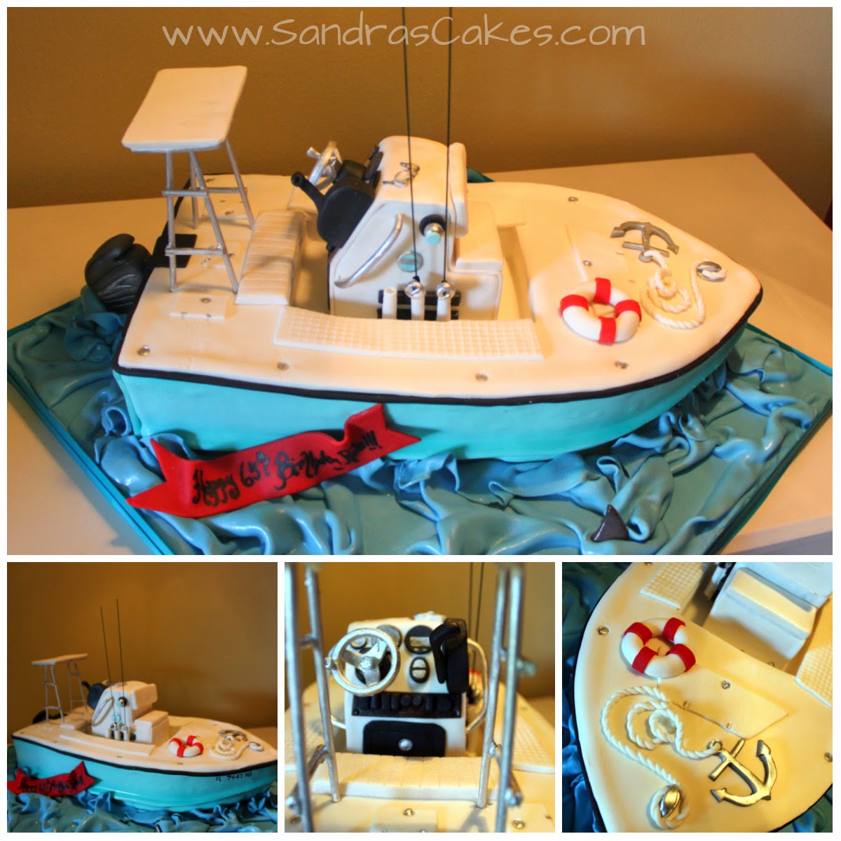 Boat Themed Birthday Cake Boat Themed Birthday Cake