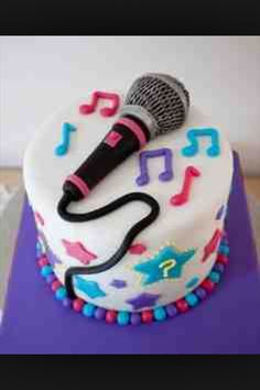 Microphone Birthday Cake Microphone Birthday Cake