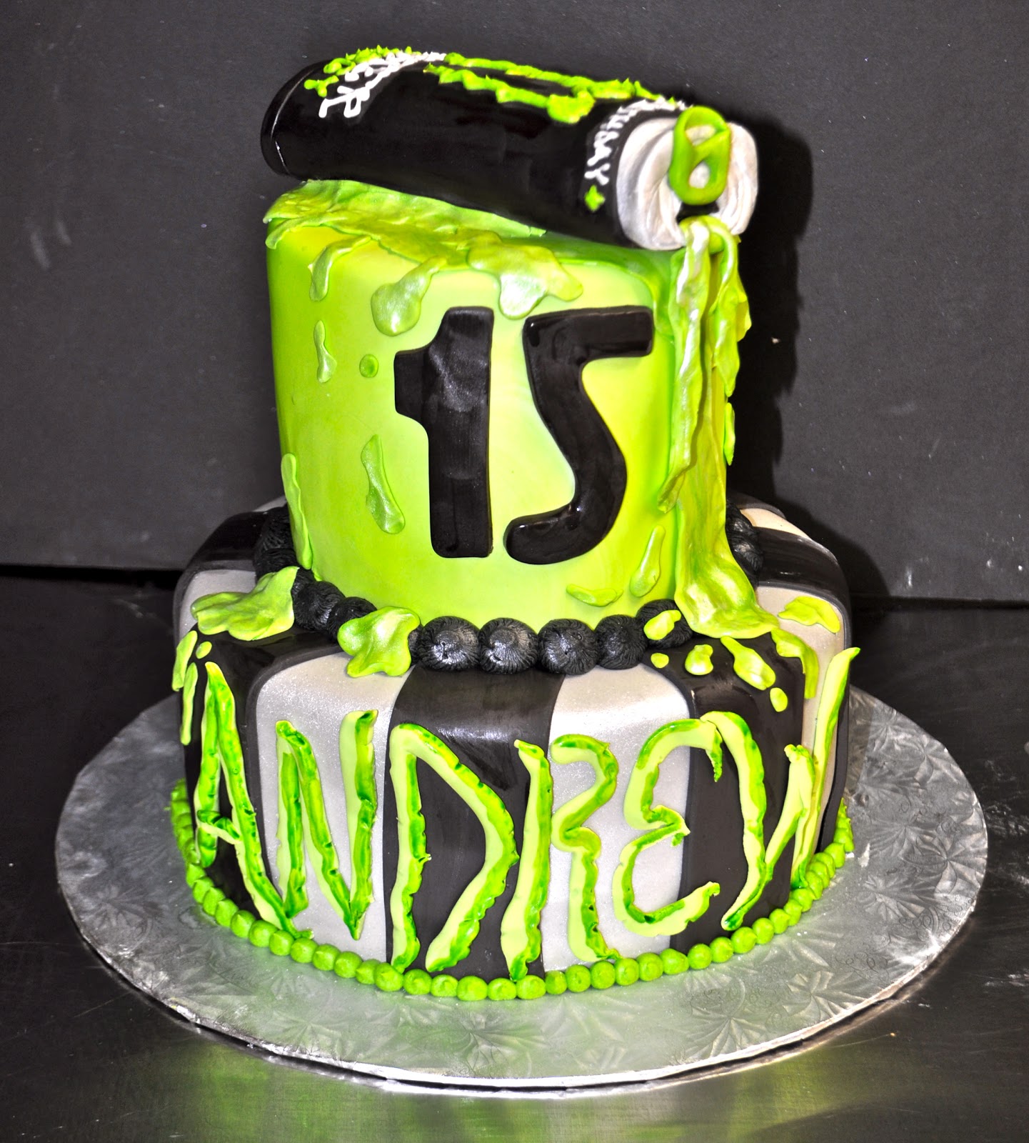 Monster Energy Drink Birthday Cake Monster Energy Drink Birthday Cake