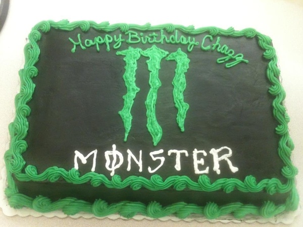 Monster Energy Drink Birthday Cake Monster Energy Drink Birthday Cake