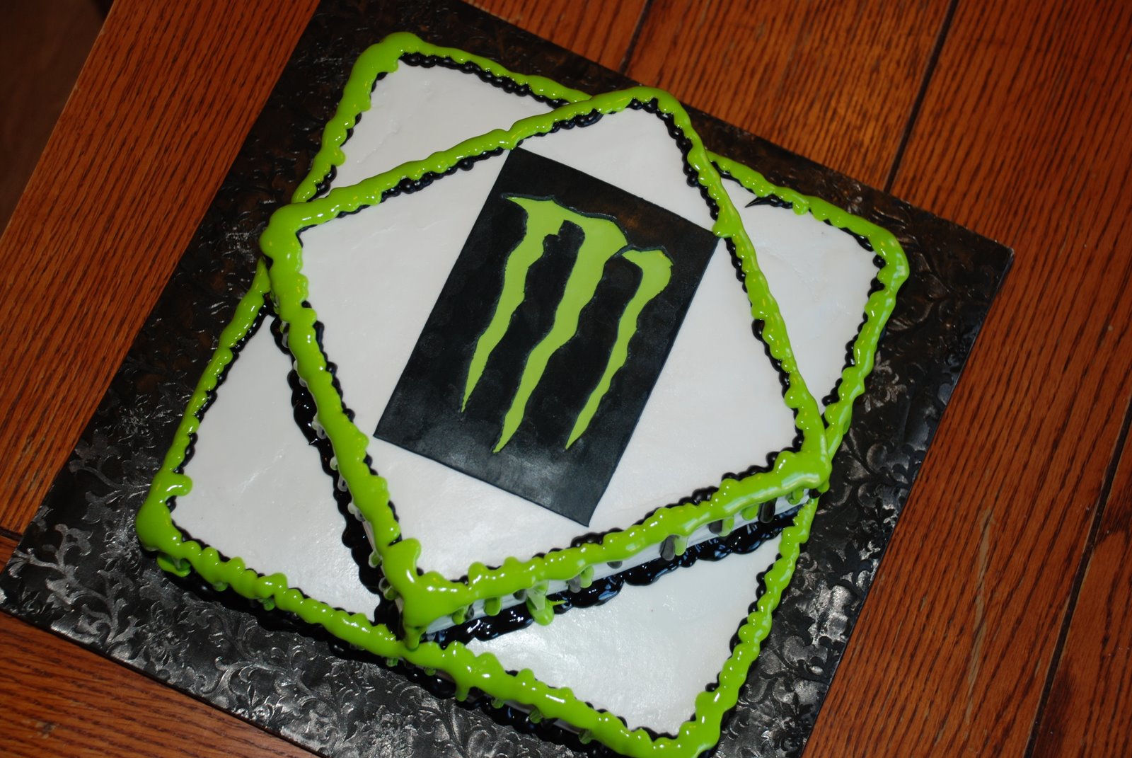 Monster Energy Drink Birthday Cake