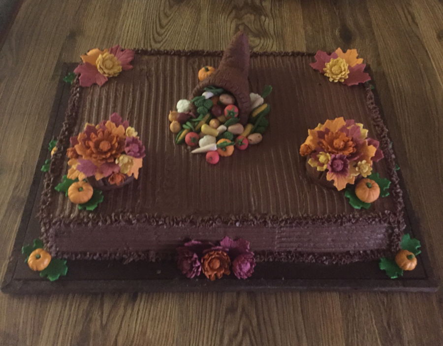 Thanksgiving Sheet Cake Decorating Ideas