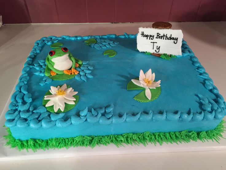 Frog Sheet Cake Frog Sheet Cake