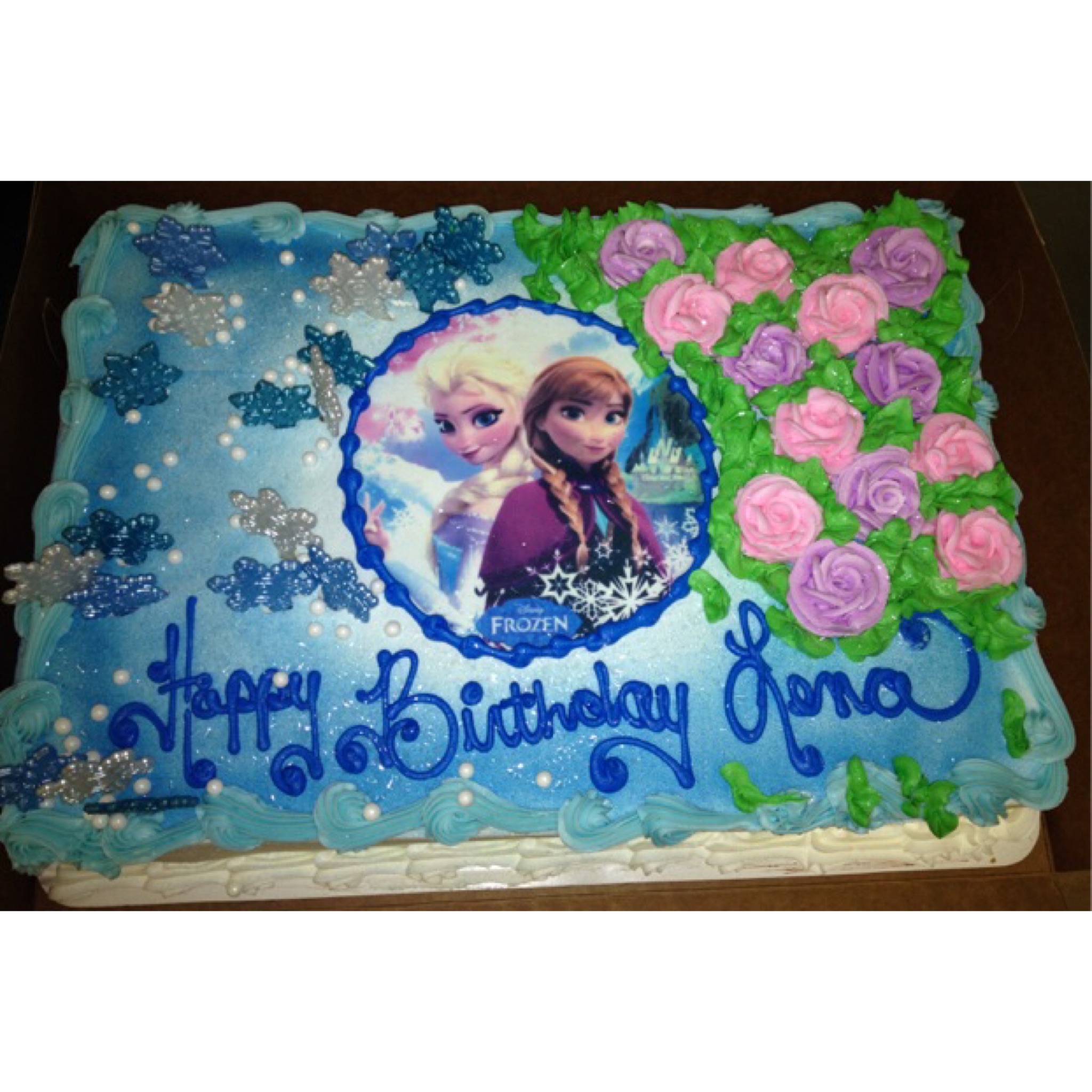 Frozen Sheet Cake Frozen Sheet Cake