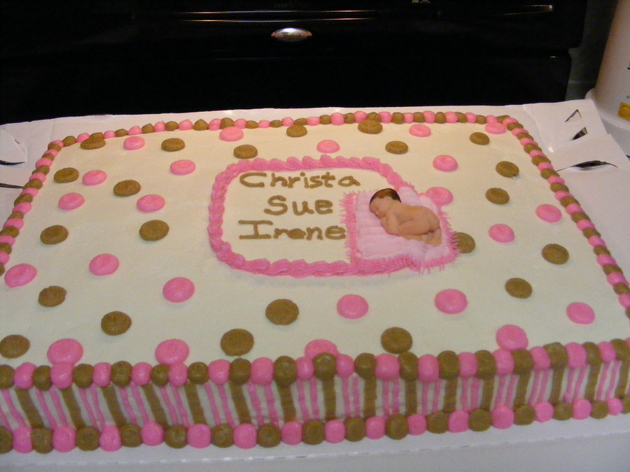 Half Sheet Baby Shower Cakes Half Sheet Baby Shower Cakes