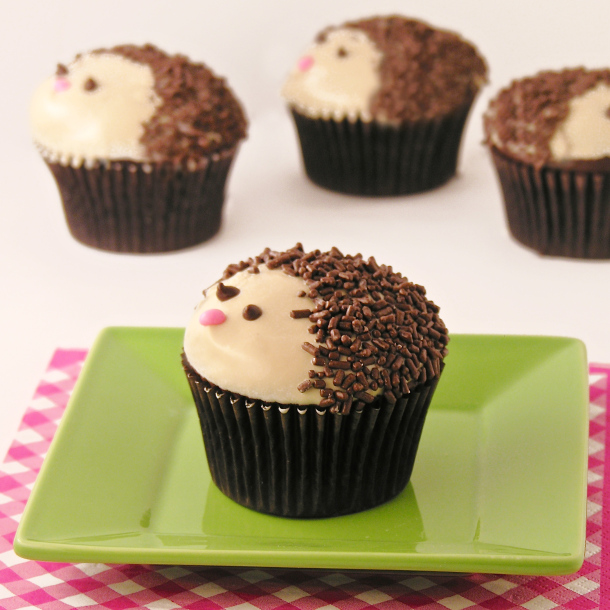 Hedgehog Cupcakes