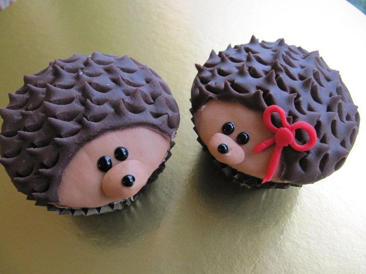 Hedgehog Cupcakes