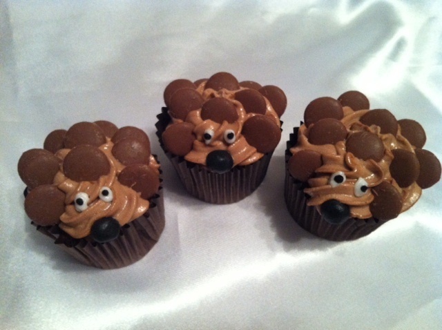 Hedgehog Cupcakes