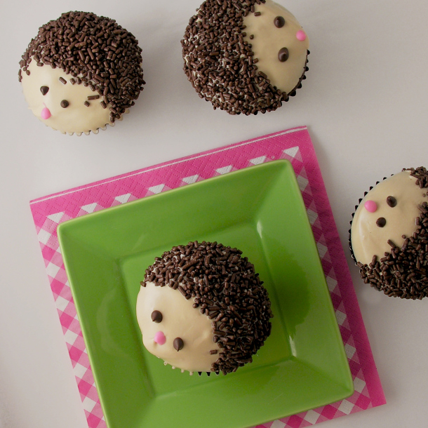 Hedgehog Cupcakes