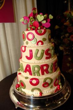 Just Married Wedding Cake Just Married Wedding Cake