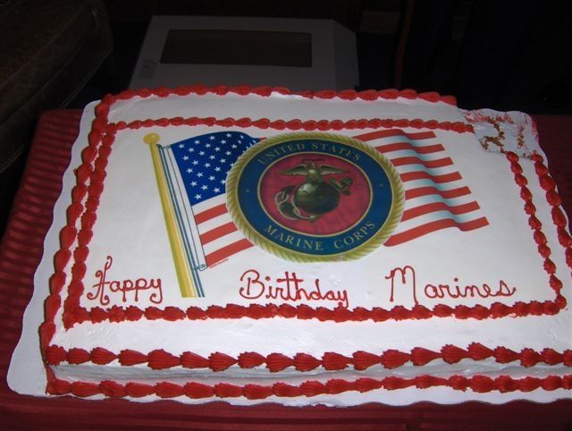 Marine Birthday Cake Marine Birthday Cake