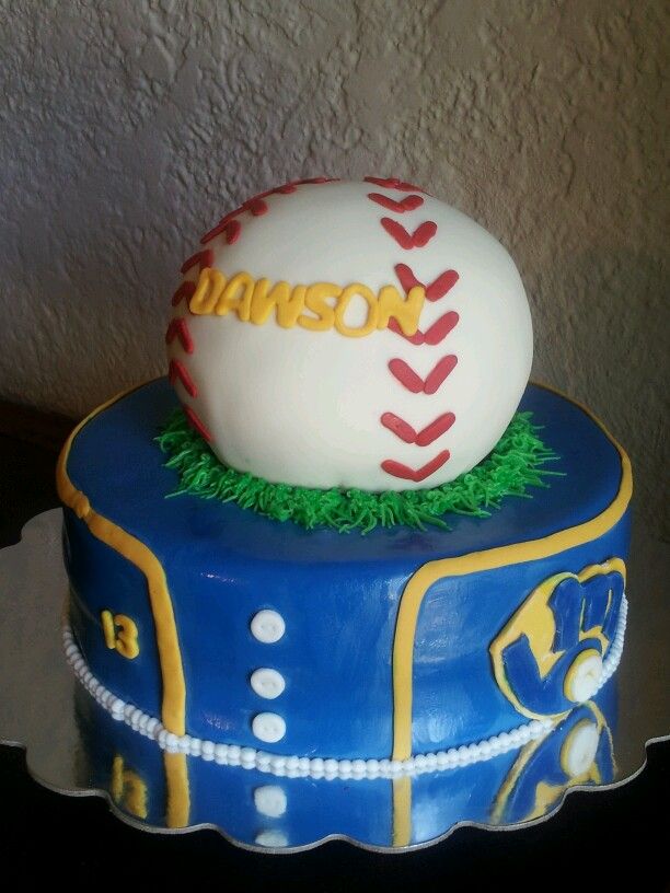 Milwaukee Brewers Birthday Cake Milwaukee Brewers Birthday Cake