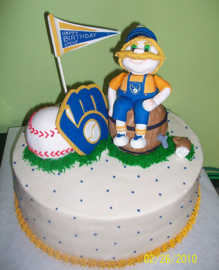 Milwaukee Brewers Birthday Cake Milwaukee Brewers Birthday Cake