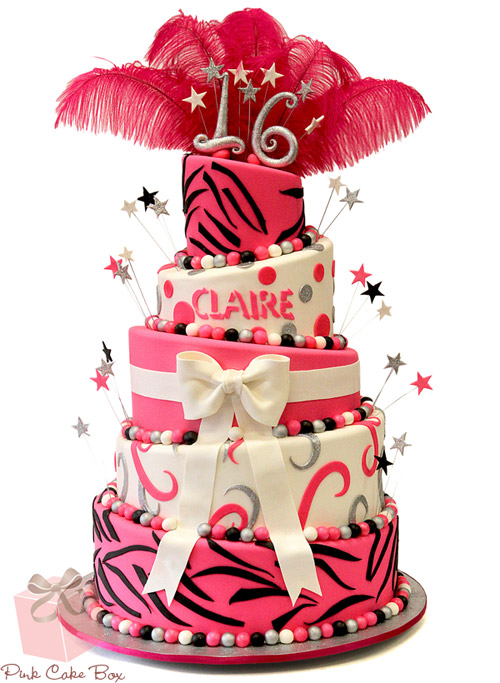 Pink Sweet 16 Cake Pink Sweet 16 Cake