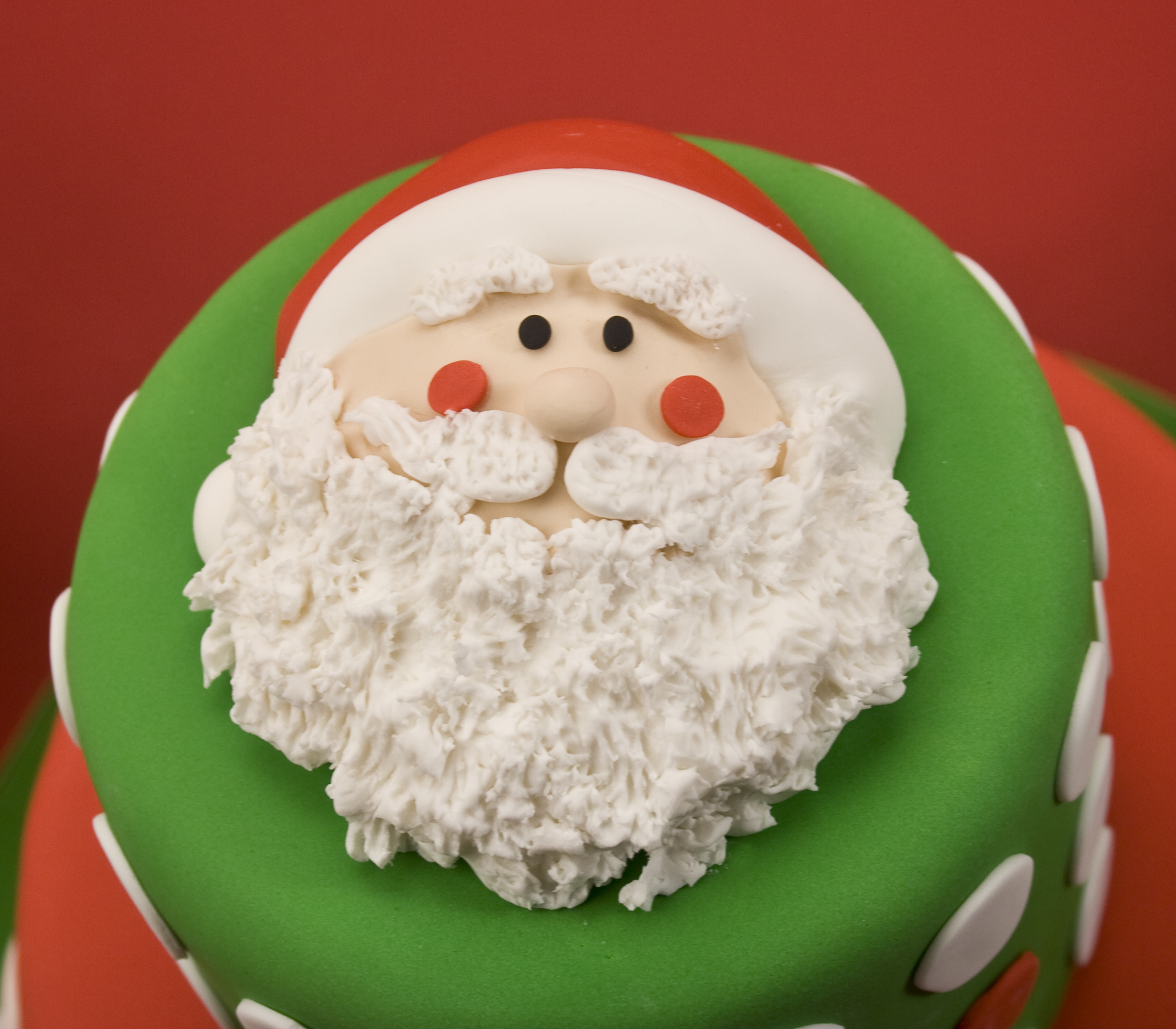 Santa Claus Face Cakes Santa Claus Face Cakes