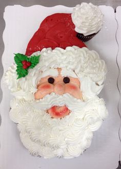 Santa Face Buttercream Cupcakes Santa Face Buttercream Cupcakes